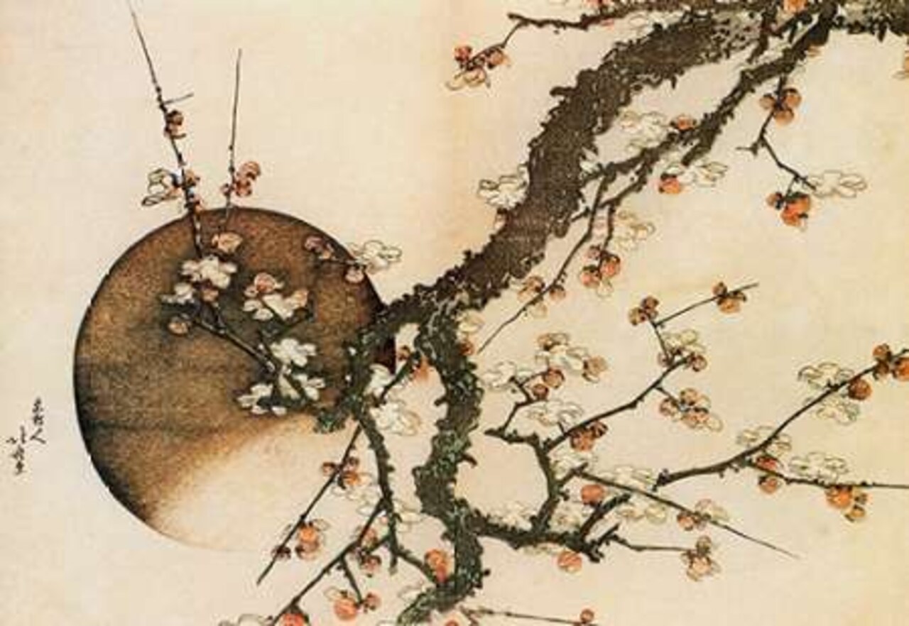Plum Blossom And The Moon 1803 Poster Print by Hokusai - Item # VARPDX373171